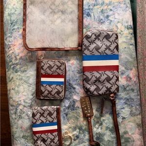 Juicy Couture Brown and Multicolor Clutch Set